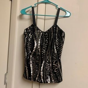 Nasty gal sequin top size XS
